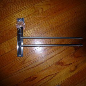 Towel rack, 2 swing arms, Wall mount.